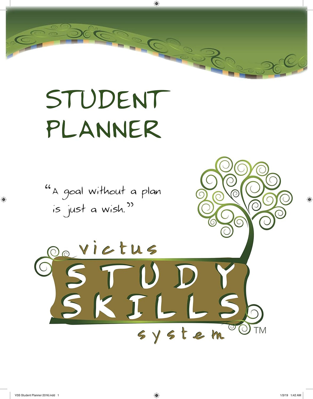 Victus Study Skills Student Planner